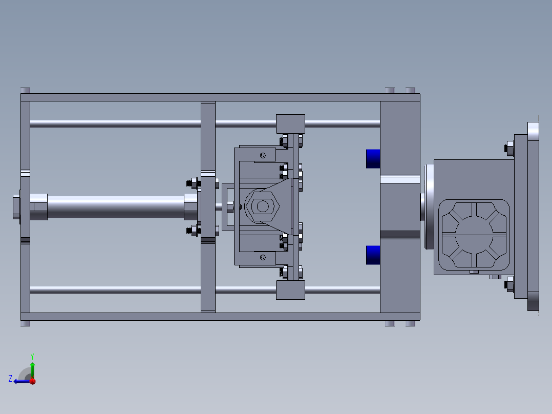 注塑机取件机械手结构设计【说明书+CAD+SOLIDWORKS】50右视图