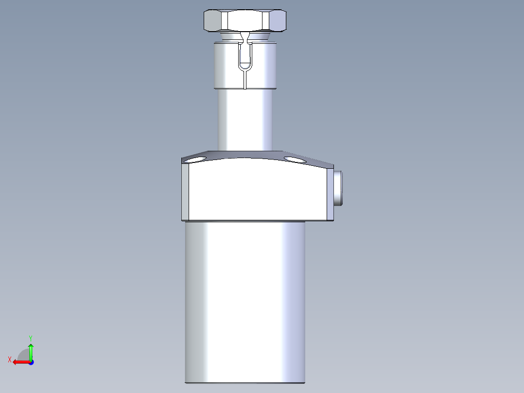 KOSMEKLHA0480-CL-Q15多系列多零件图纸模型后视图