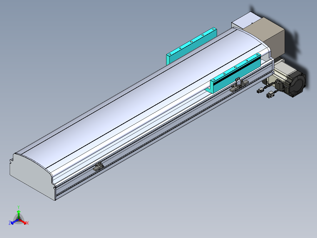 同步带滑台-半封闭B22H-L100-C-S650-LD-P75-D3-N5
