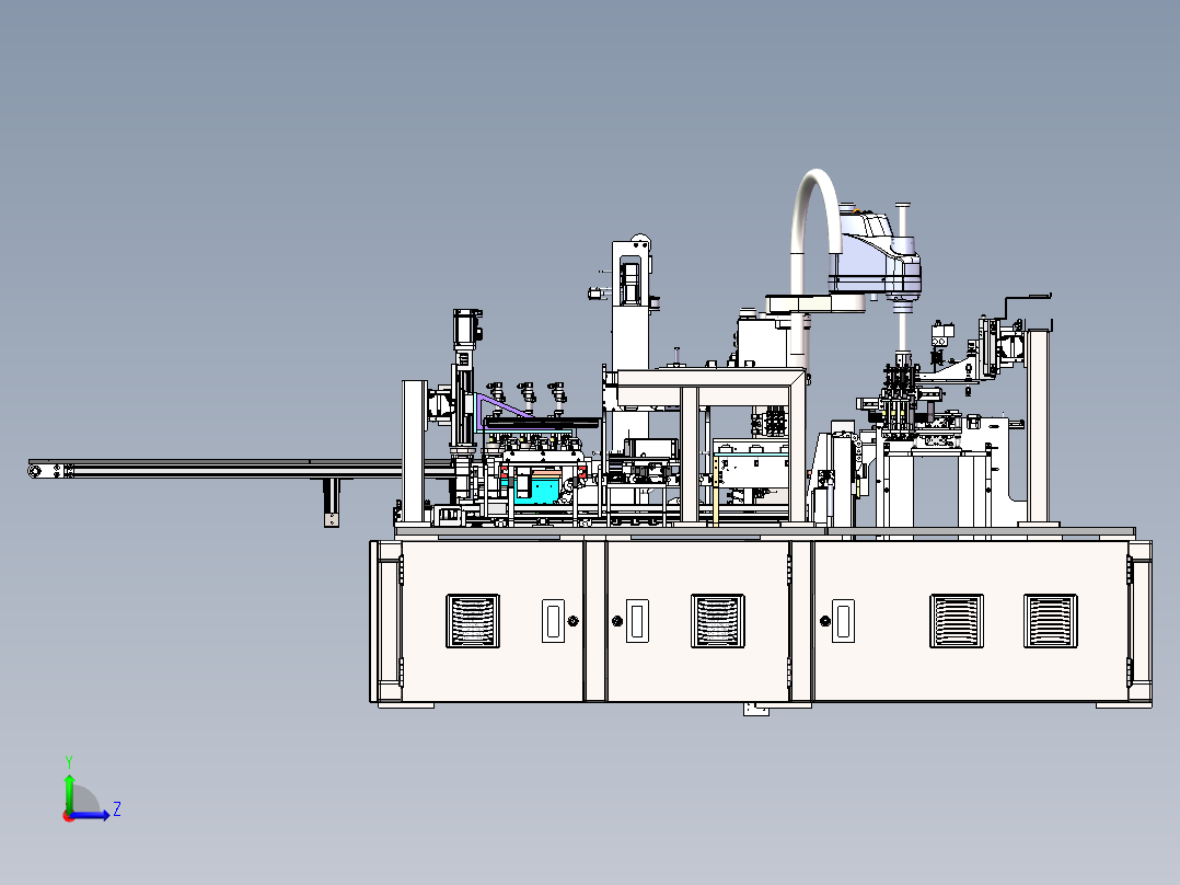 锂电池尺寸测量机sw21左视图