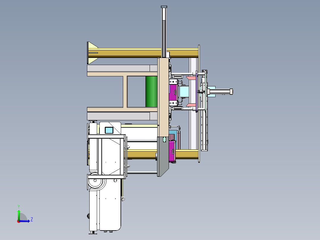 搭搭扣组装流水线sw20左视图