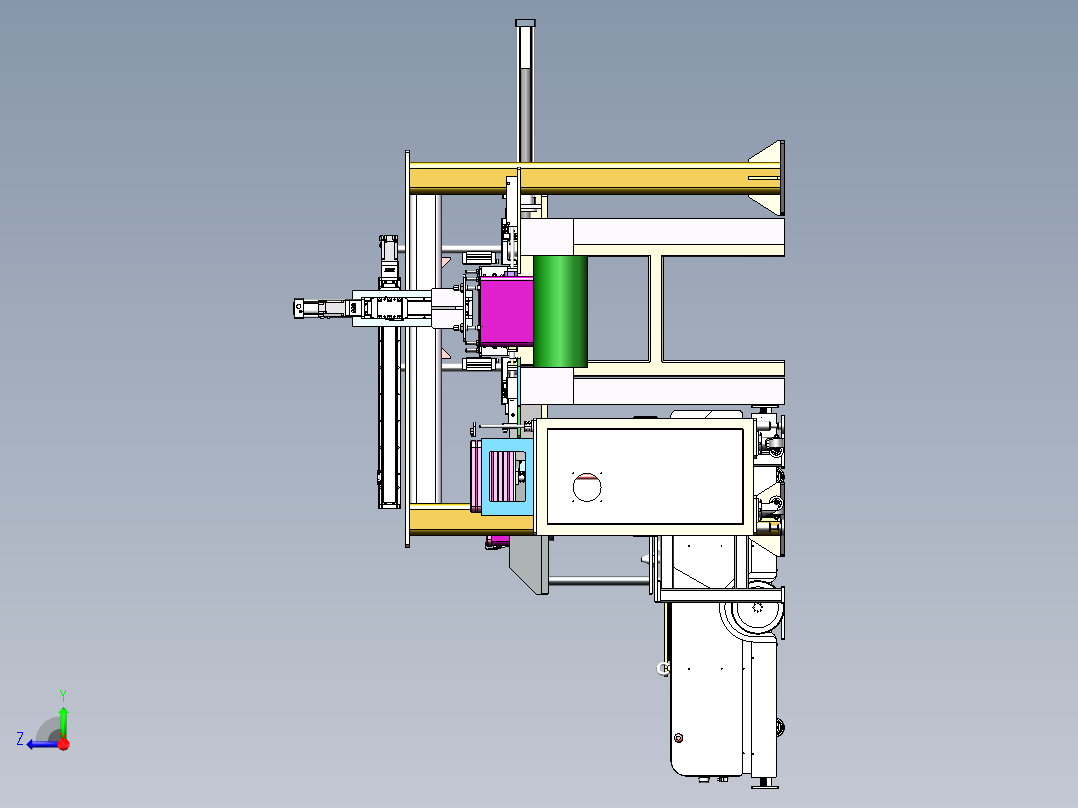 搭搭扣组装流水线sw20右视图