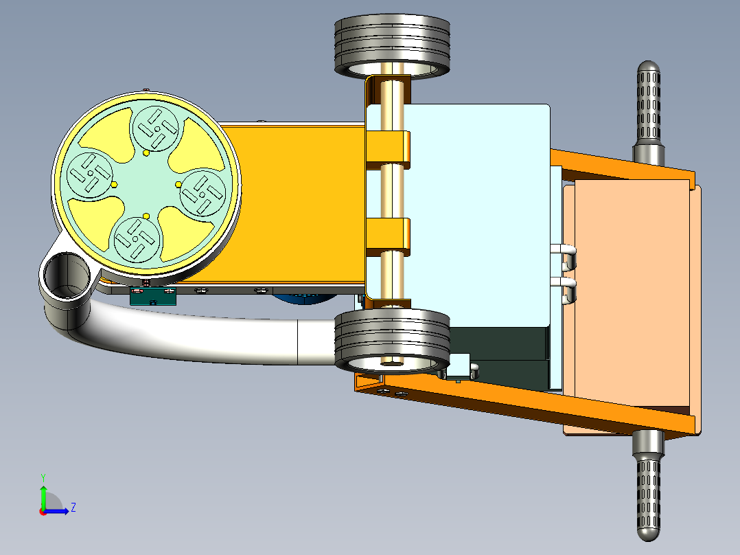 地坪研磨机左视图