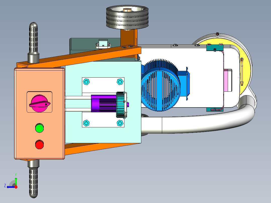 地坪研磨机右视图