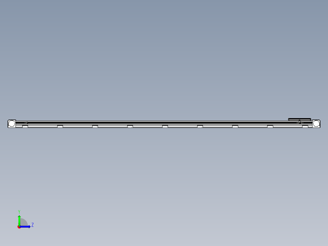 同步带滑台-欧规B8H-L176-S3100-L-ZP40-D3-N5左视图
