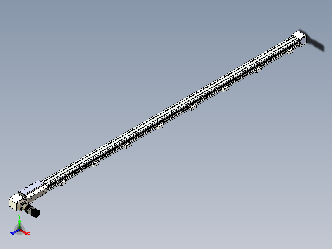 同步带滑台-欧规B8H-L176-S3100-L-ZP40-D3-N5正等轴测图