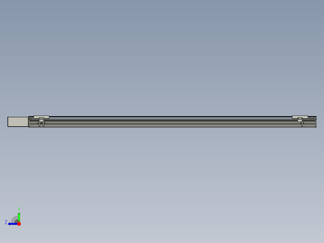 直线模组WG-LHB12-S1800-BR设计图纸右视图