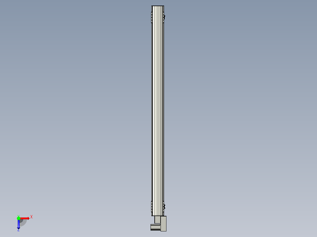直线模组WG-LHB12-S1800-BR设计图纸俯视图