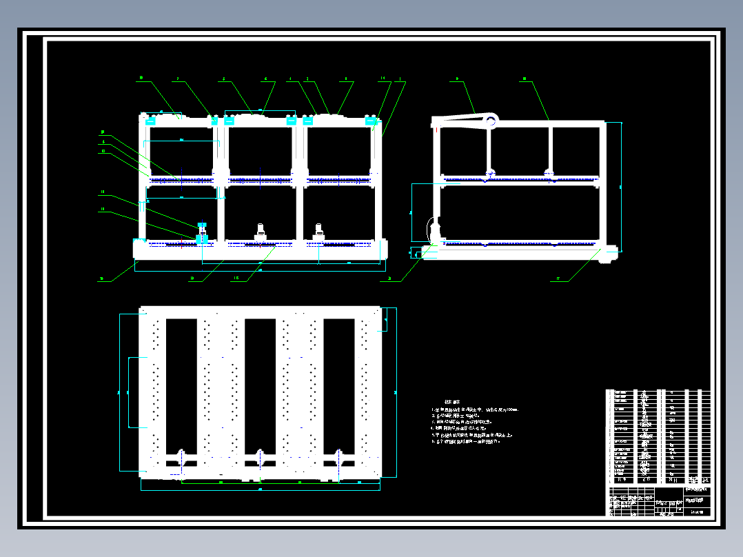 机械立体停车库设计全套说明书+图纸 机械设计CAD图纸DWG图纸2D图纸