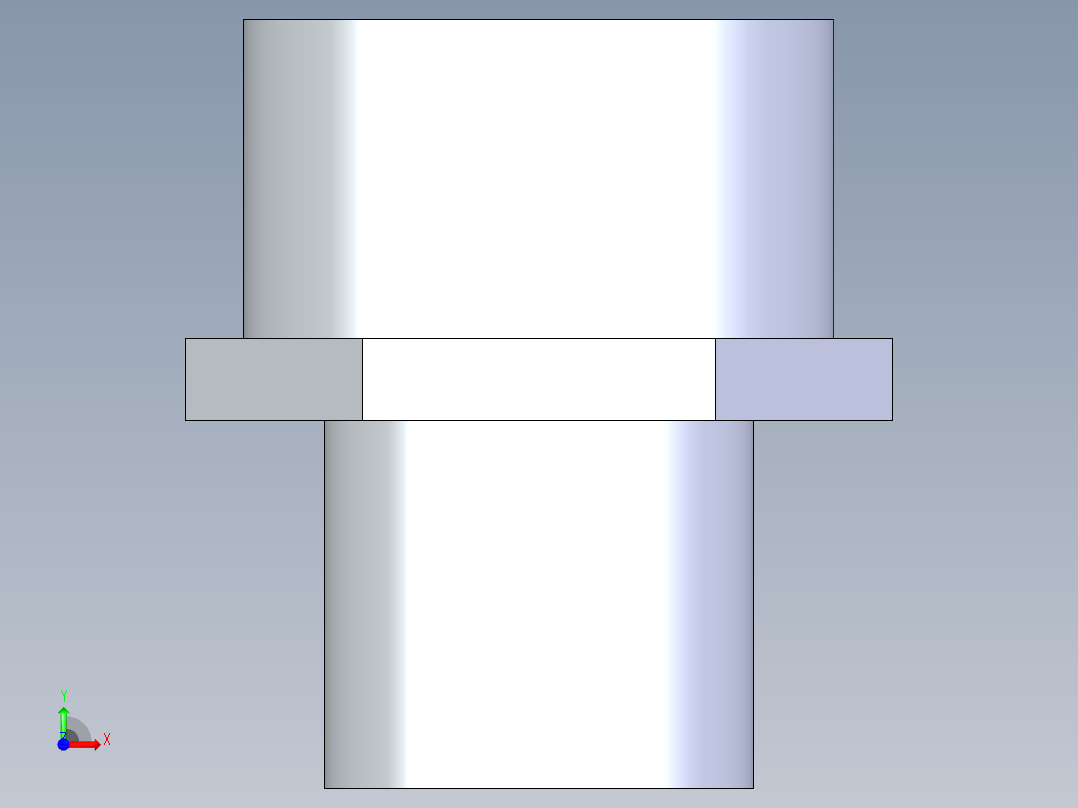 聚氯乙烯配件31-Sch80_PVC-Brass_SPIGxFPT_878-010SS_1in前视图
