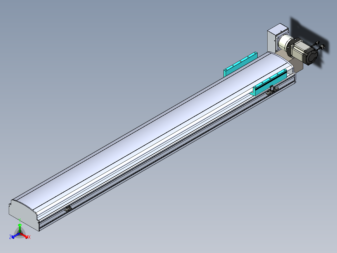 同步带滑台-半封闭B22H-L100-C-S1450-LU-P75-D3-N5