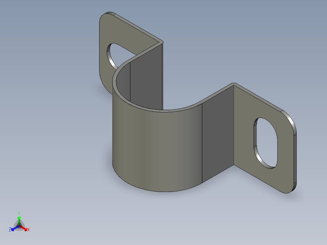 基恩士EH-910_bracket_kc图纸模型正等轴测图