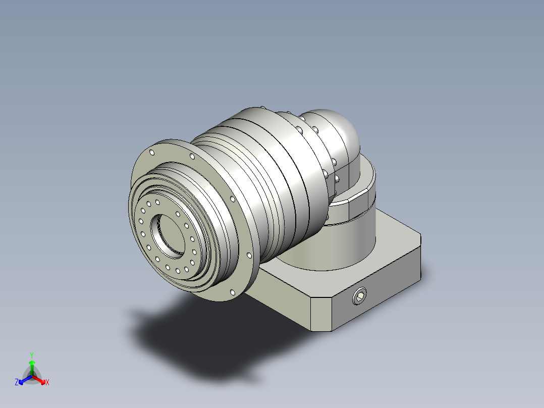 多摩川行星减速机TDR-110-L2-24HA24正等轴测图