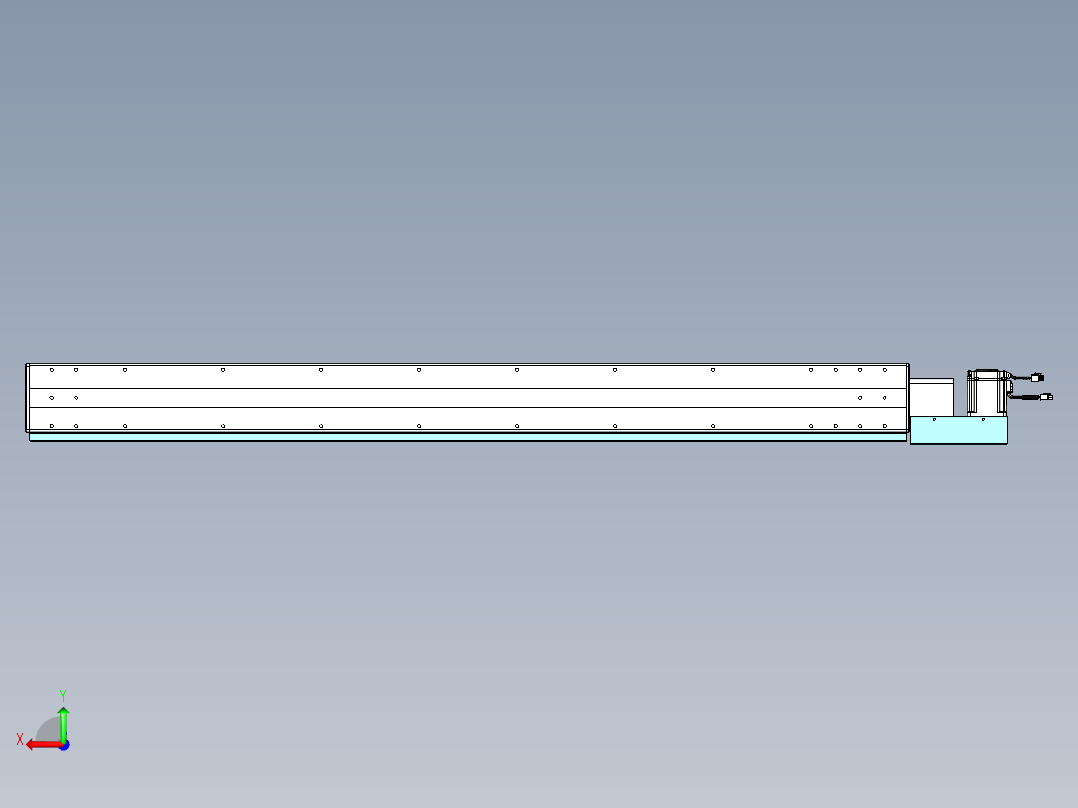威洛博VBC同步带传动一无尘环境VBC14-L45-S1500-BL-ZP75-C3后视图