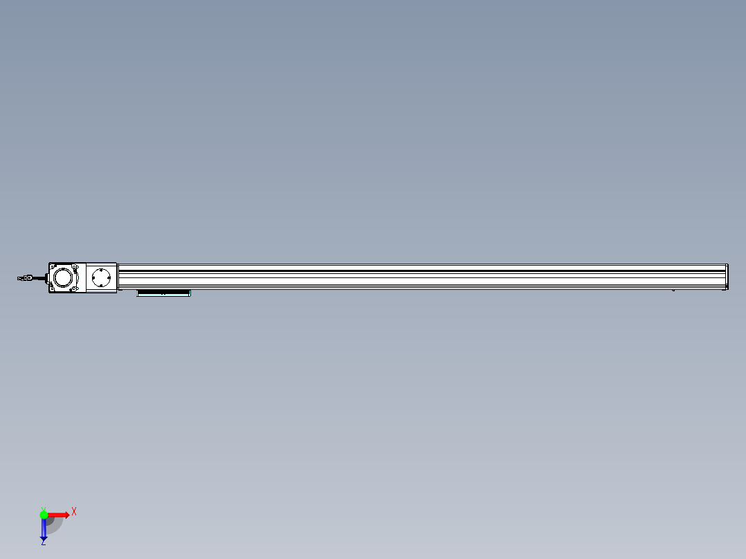 威洛博VBC同步带传动一无尘环境VBC14-L45-S1500-BL-ZP75-C3俯视图