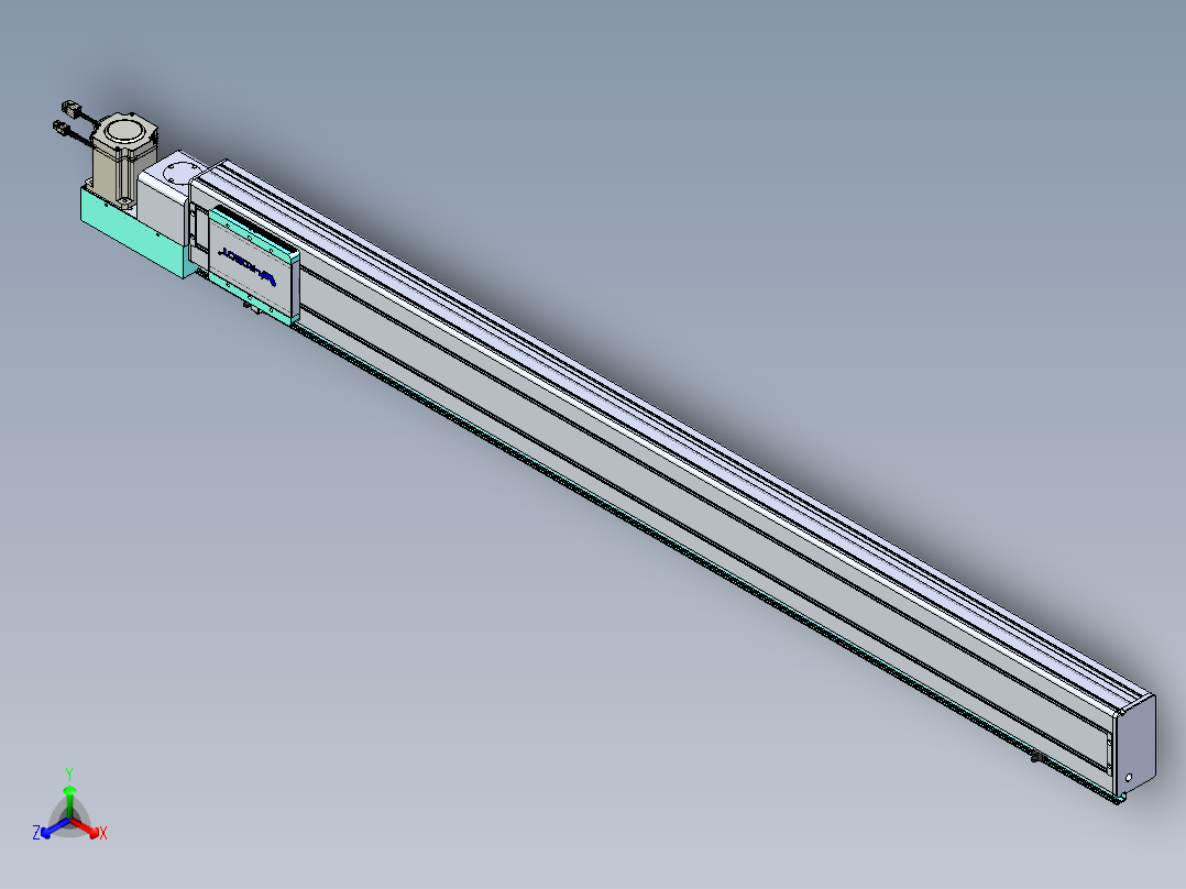 威洛博VBC同步带传动一无尘环境VBC14-L45-S1500-BL-ZP75-C3正等轴测图