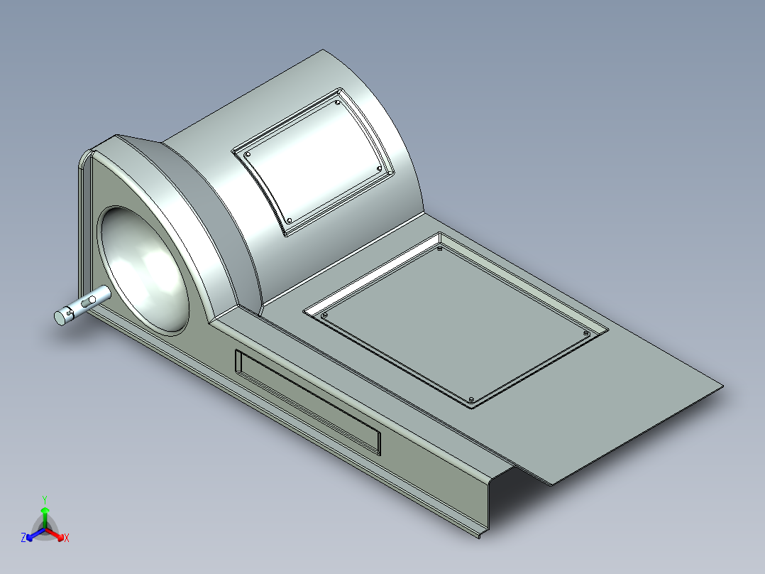 房车洗手池正等轴测图