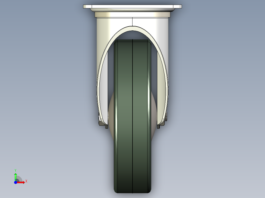 型材-KJN 531785 125MM WHEEL前视图