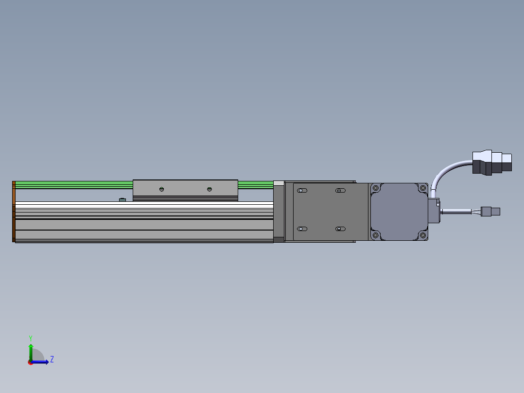 MTB同步带半封闭MTB10-R-200W左视图