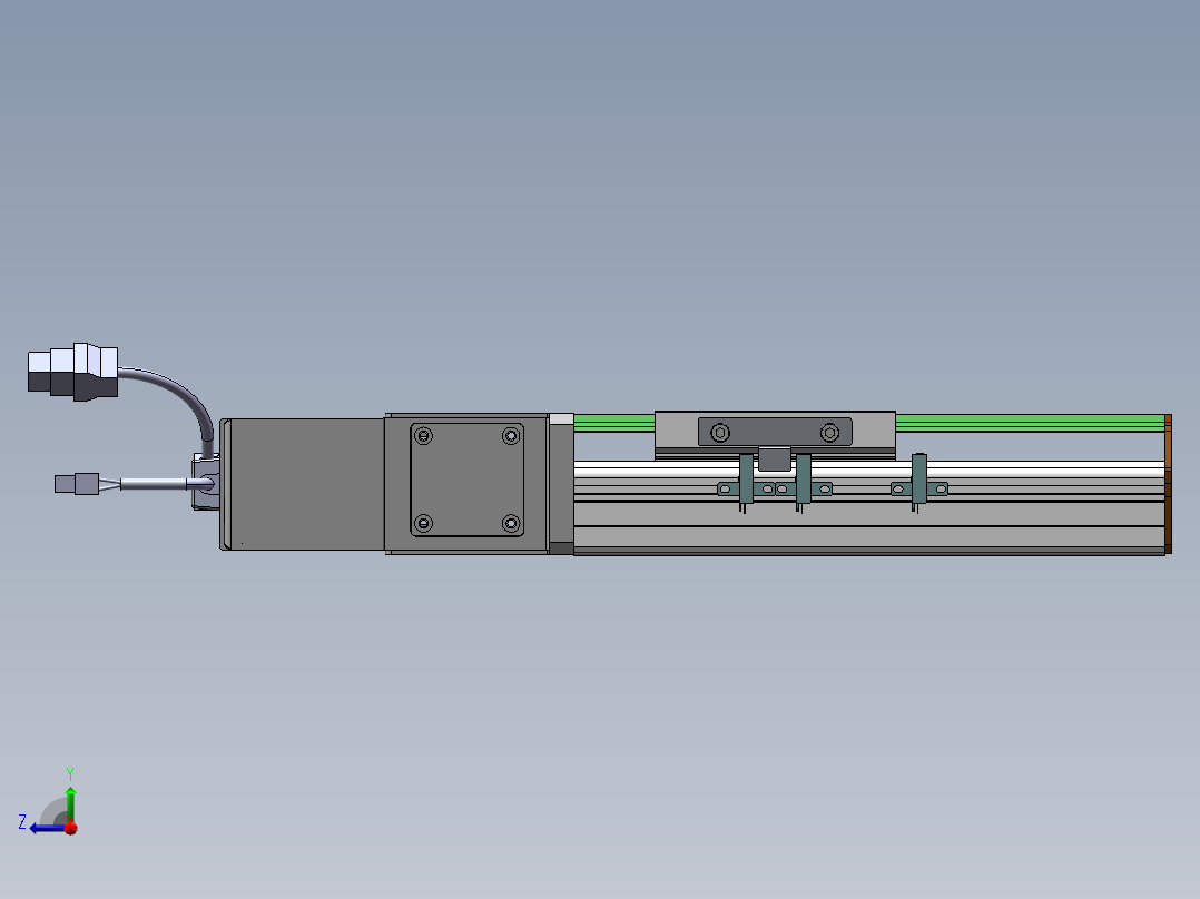 MTB同步带半封闭MTB10-R-200W右视图