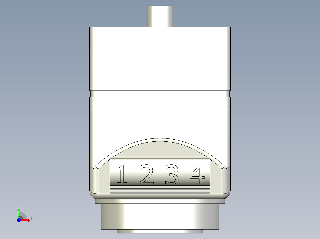 位置顯示器5560-3D多系列多零件图纸模型前视图
