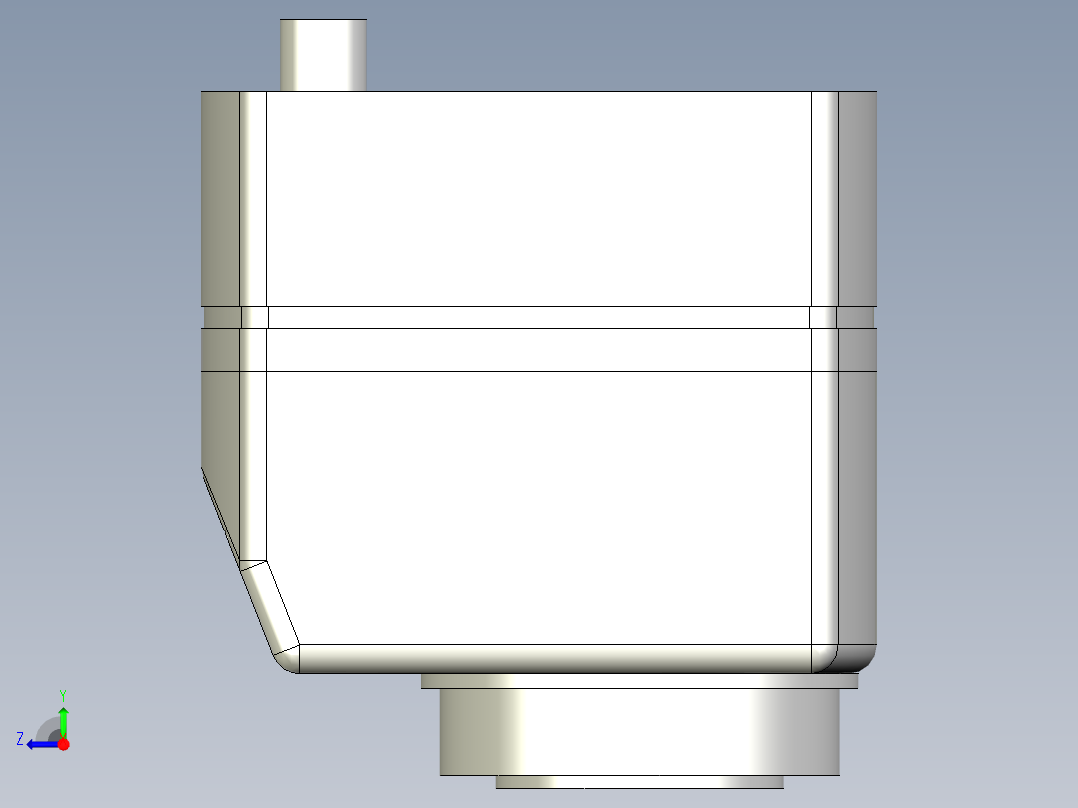 位置顯示器5560-3D多系列多零件图纸模型右视图