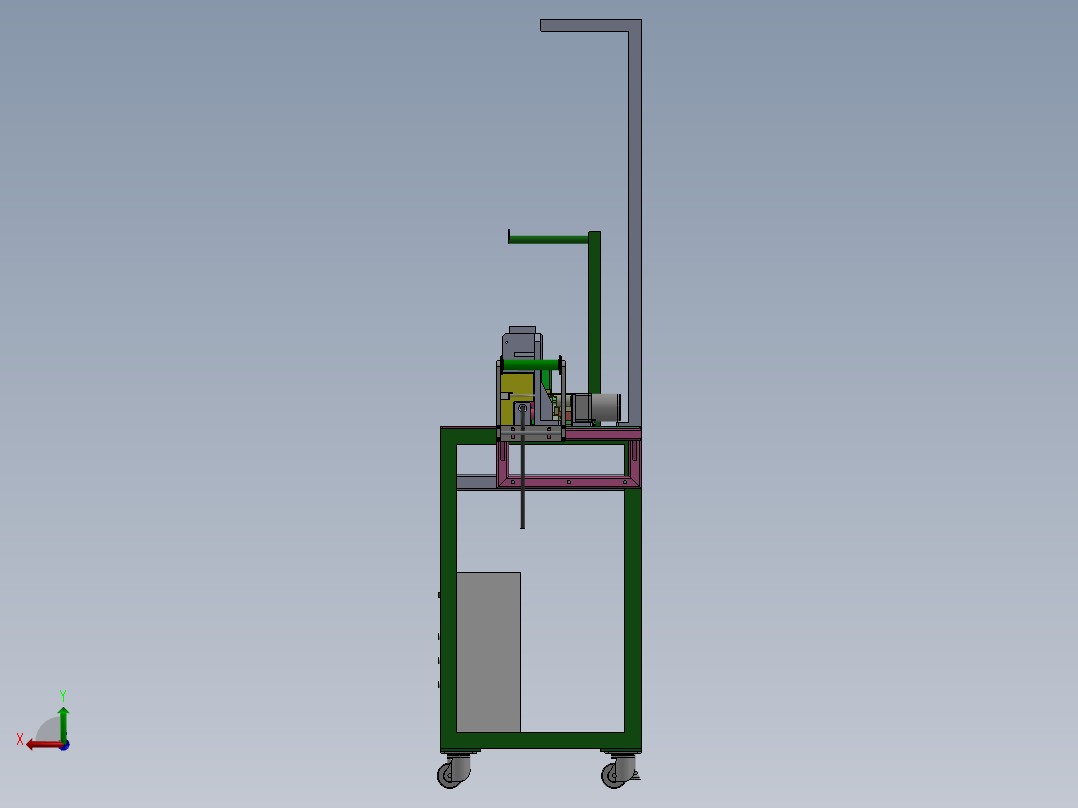 2VG FRO 海绵条冲入设备（sw18可编辑+工程图）后视图