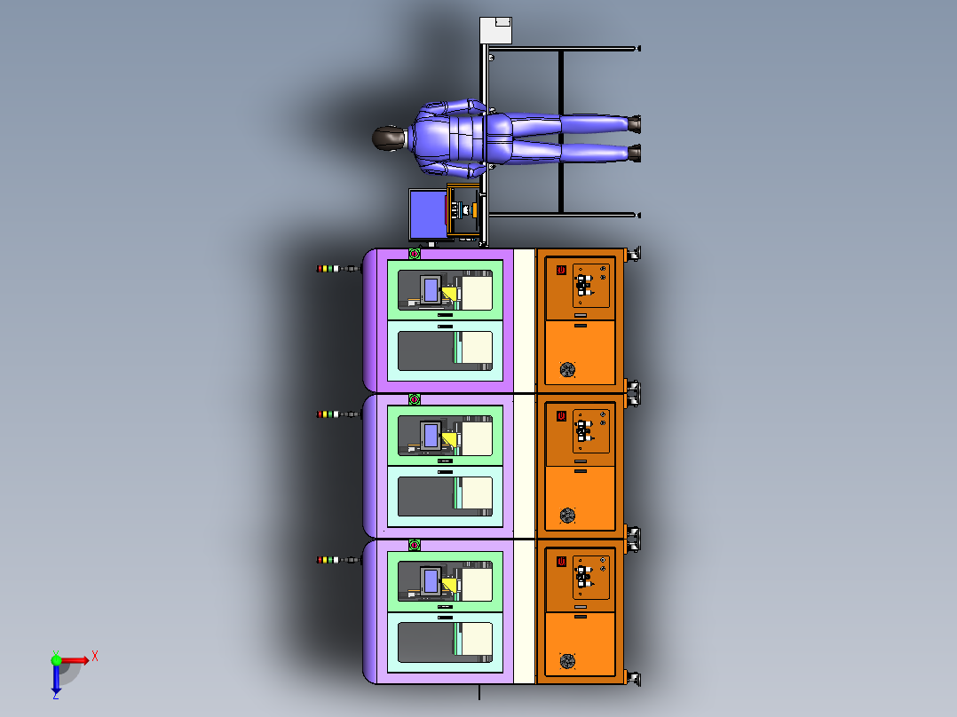 笔记本键盘自动检测机sw18可编辑俯视图