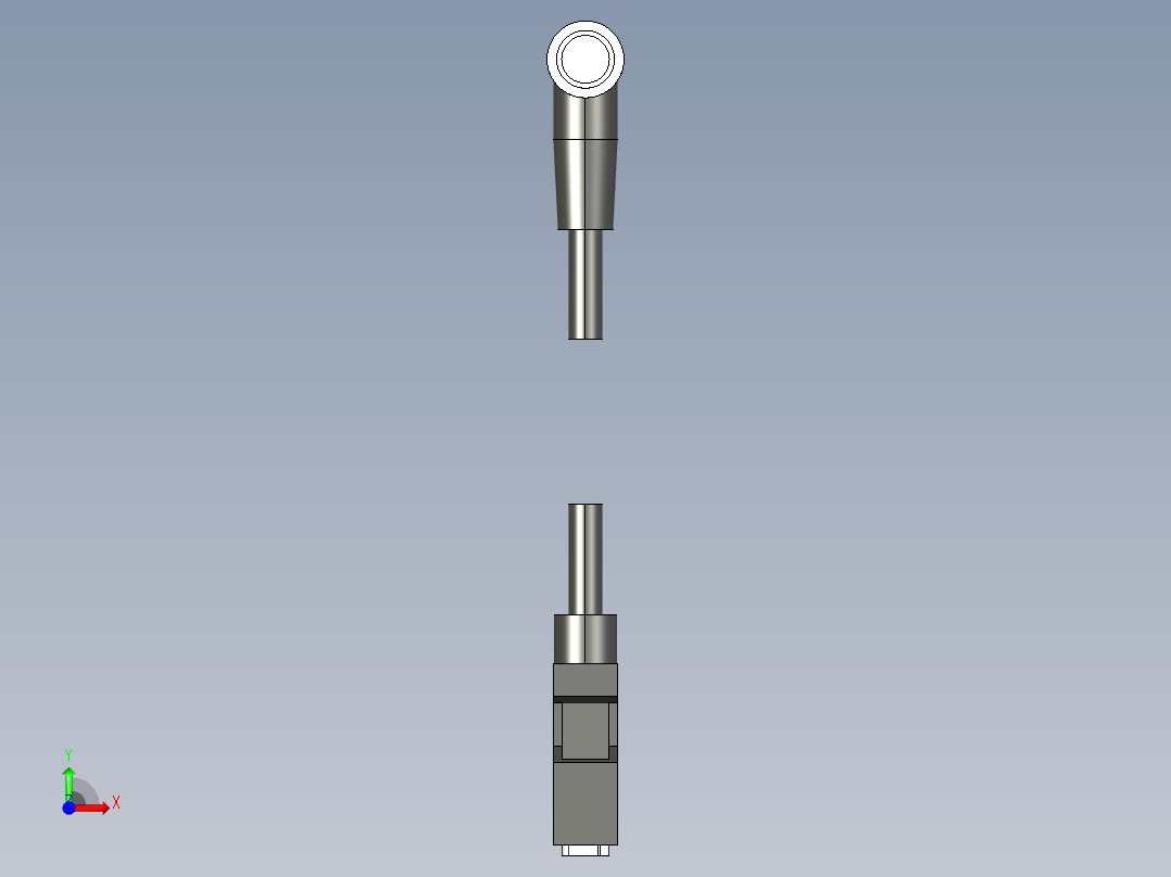基恩士CA-CN3_5_10_17_L_kc图纸模型前视图