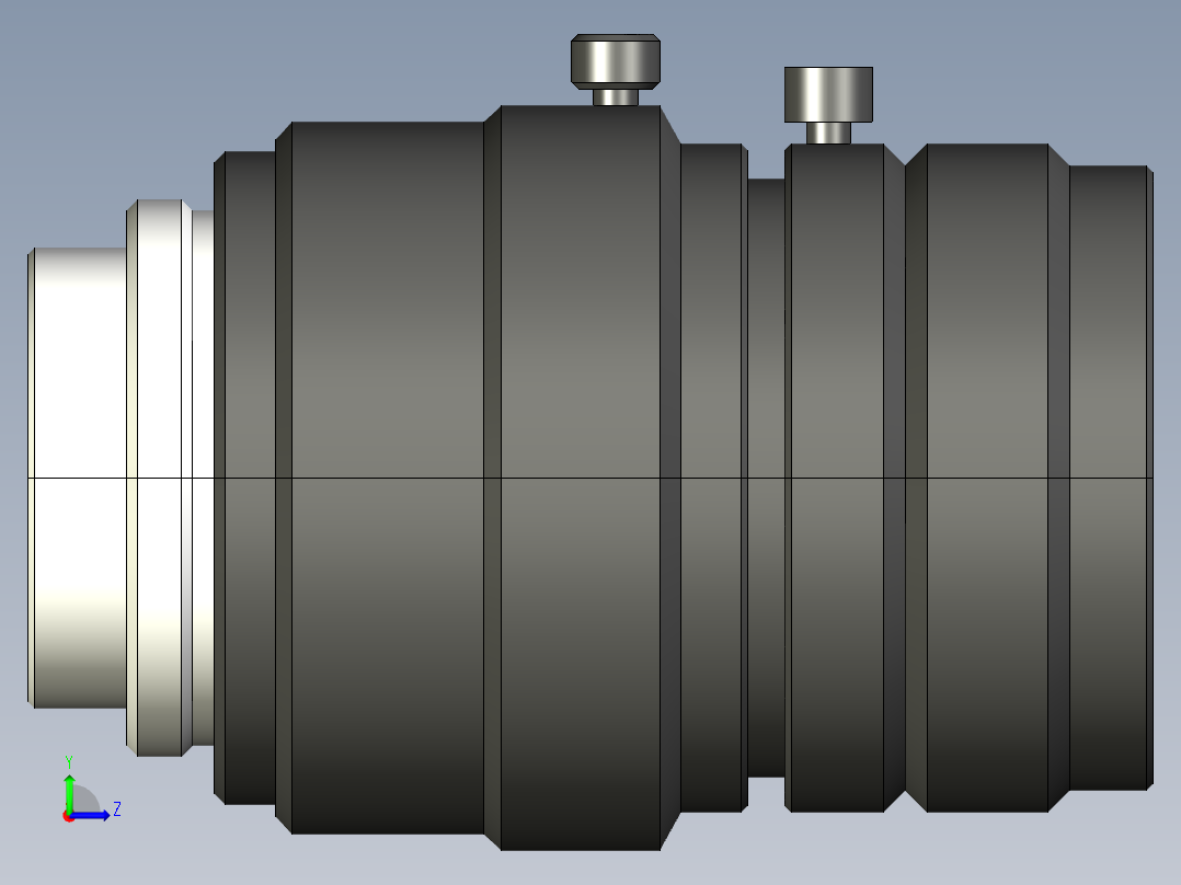 基恩士CA-LH8_2_kc图纸模型左视图