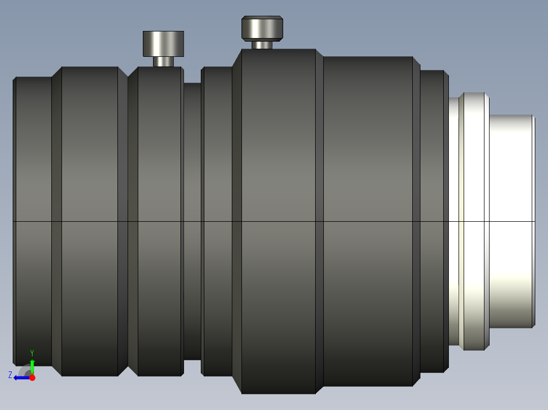 基恩士CA-LH8_2_kc图纸模型右视图