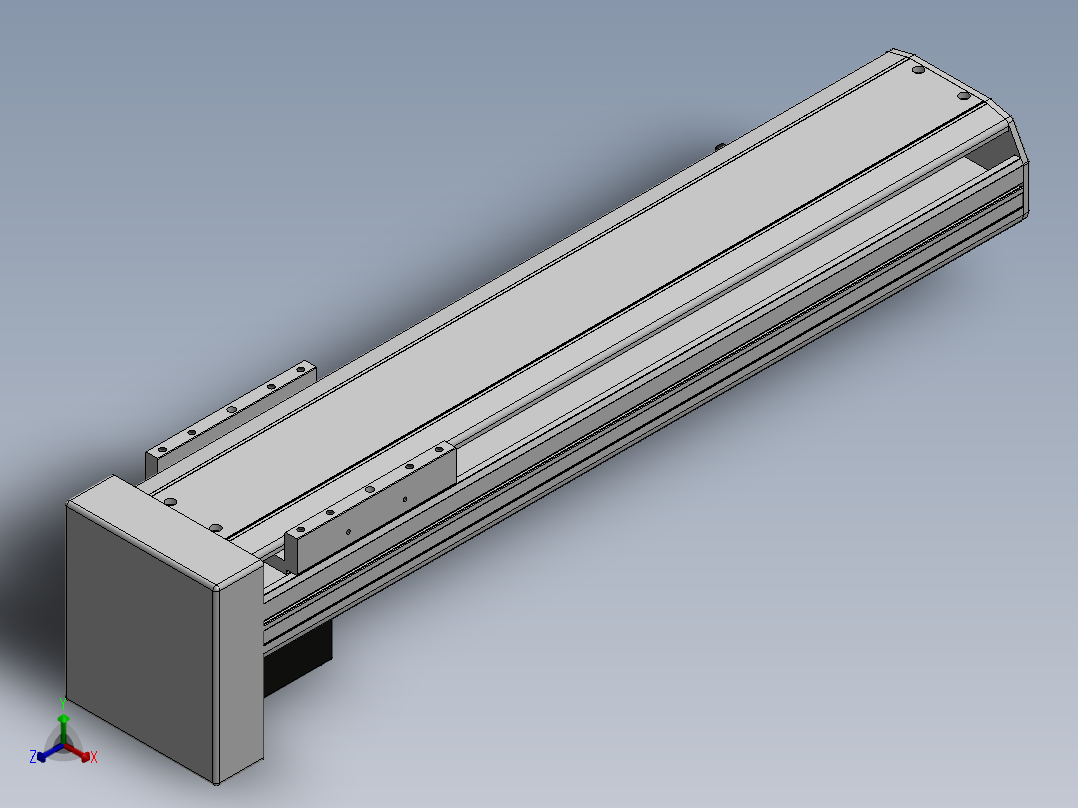 精密模组MY140-T10-450L-BM-P40B-C4-C正等轴测图