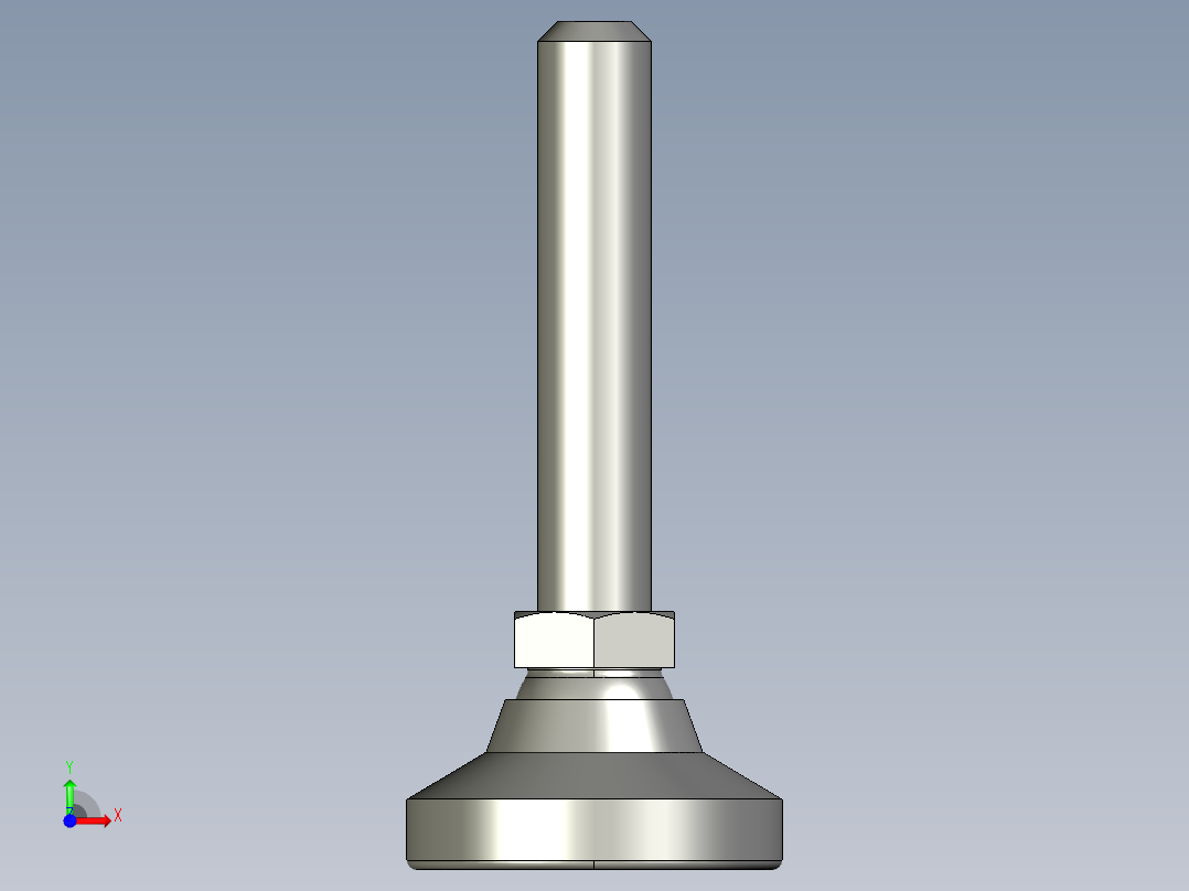 水平調整腳座(SUS製)(絕緣型)LM-BP-3D多系列多零件图纸模型前视图