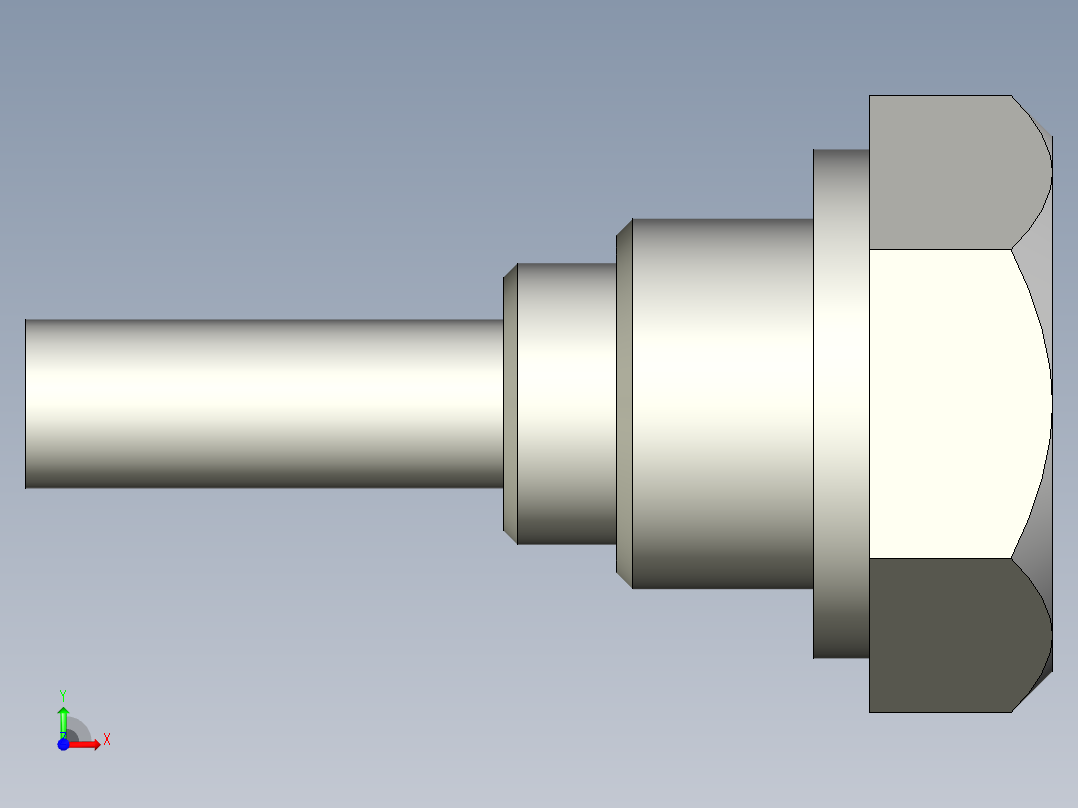 磁性塞頭TMA-3D多系列多零件图纸模型前视图