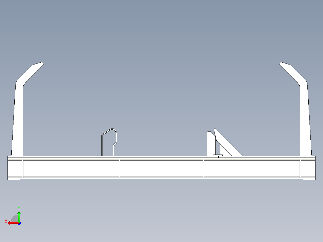 托辊架034后视图