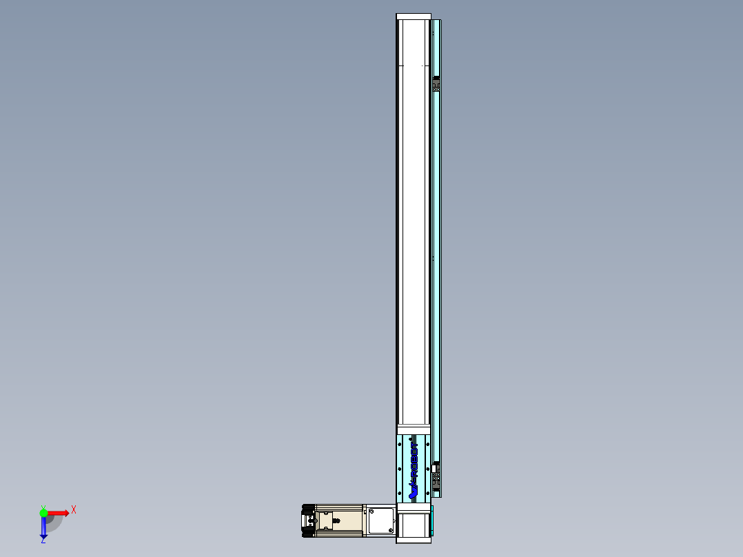 欧规系列-LB6A-L130-S700-BR-ZP40-C3俯视图