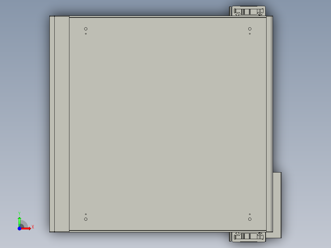 丝杆驱动桌面式平台A441-57步进前视图