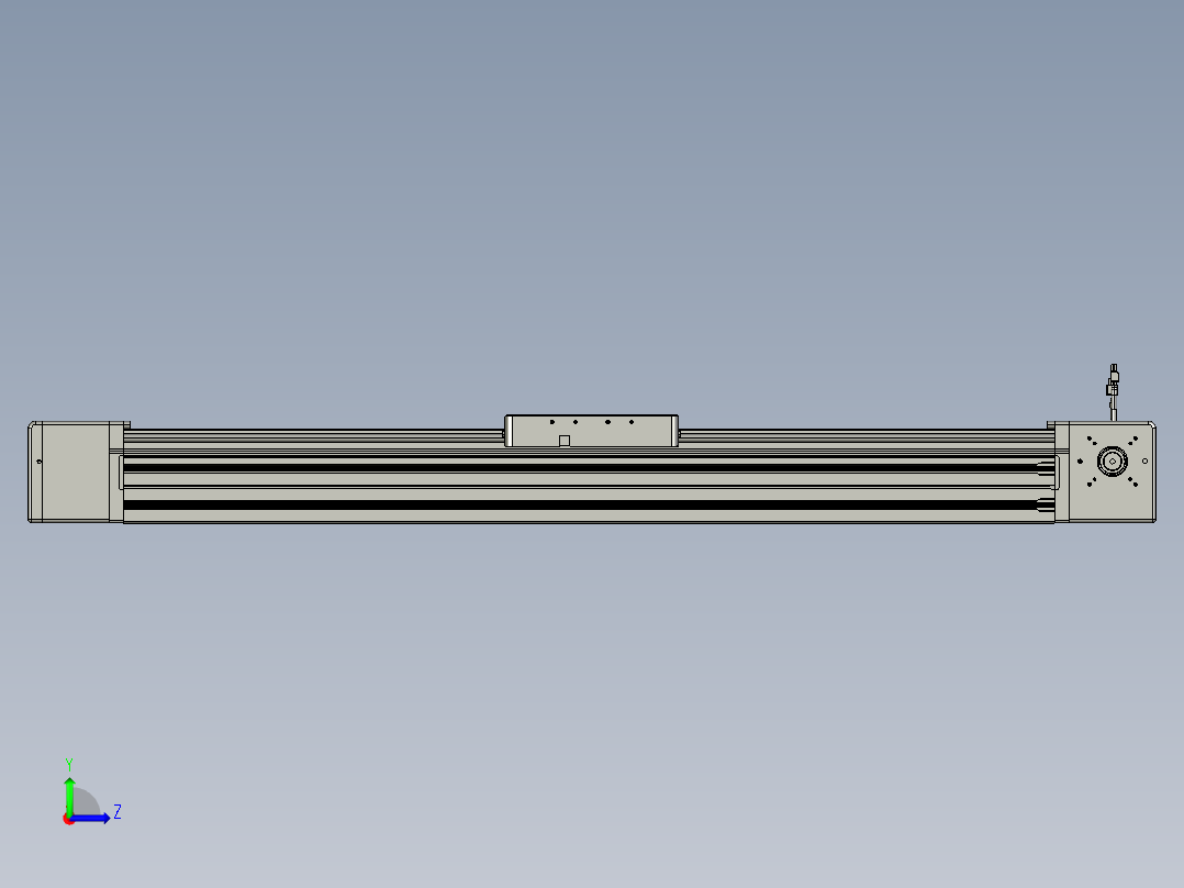 威洛博直线电机模组EB20-L224-S1000-L-ZP75-MS3-5K左视图