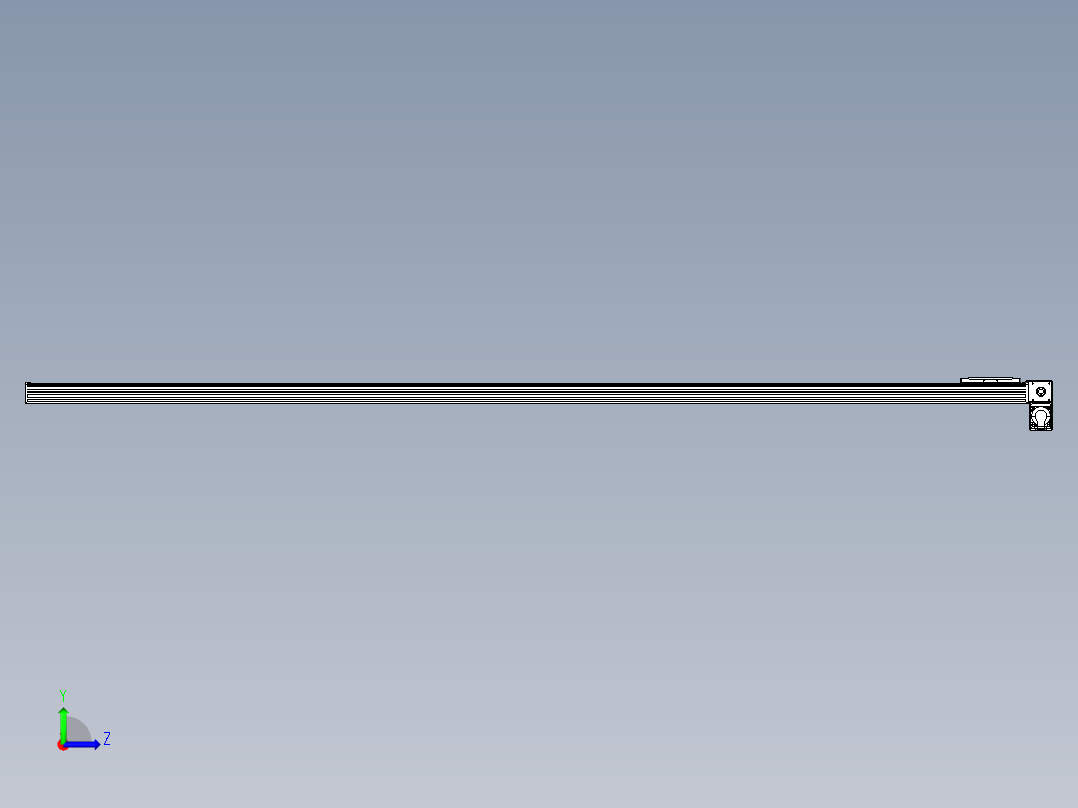 同步带全封闭直线模组TPA-HCB-14D-120-L2750-RP-C-P40-N3左视图