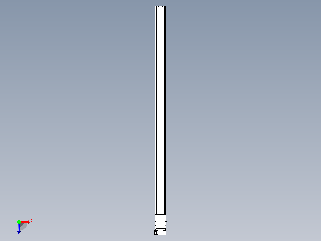 同步带全封闭直线模组TPA-HCB-14D-120-L2750-RP-C-P40-N3俯视图