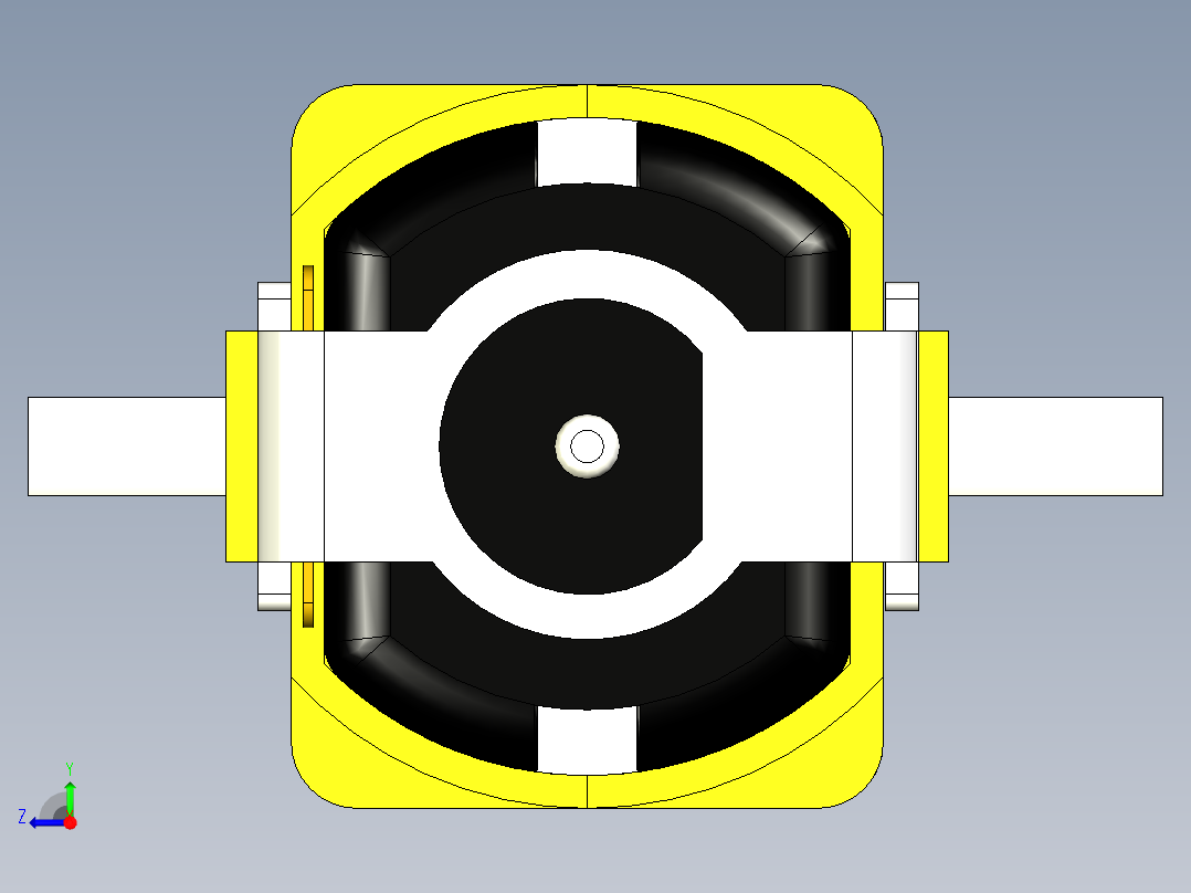 直流电机右视图