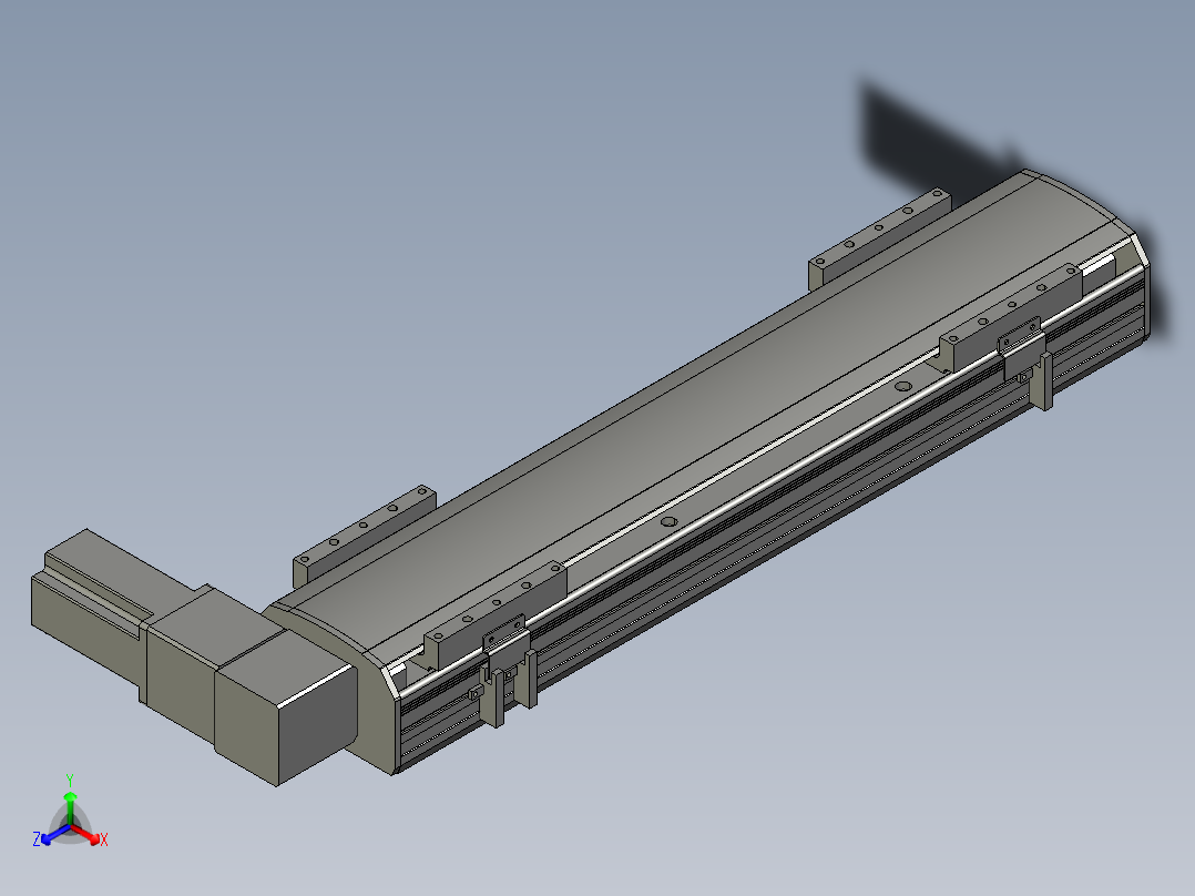 直线模组WG-LHB12-S400-R(B)设计图纸