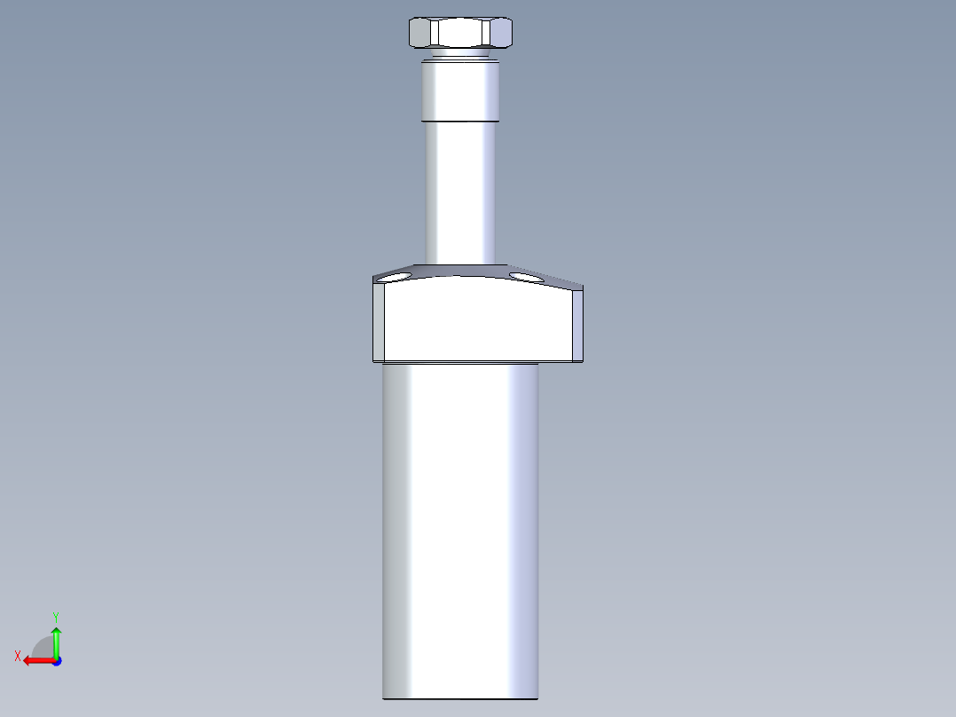 KOSMEKLHA0400-SR-Q25多系列多零件图纸模型后视图