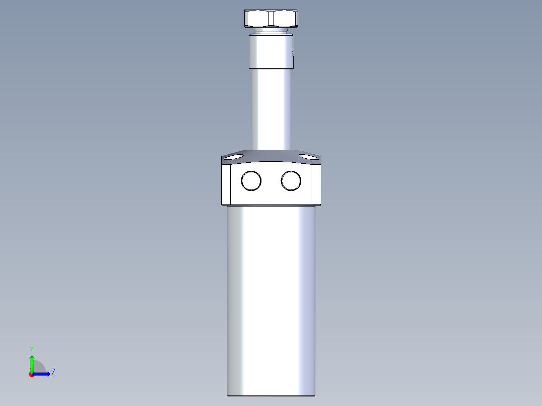 KOSMEKLHA0400-SR-Q25多系列多零件图纸模型左视图