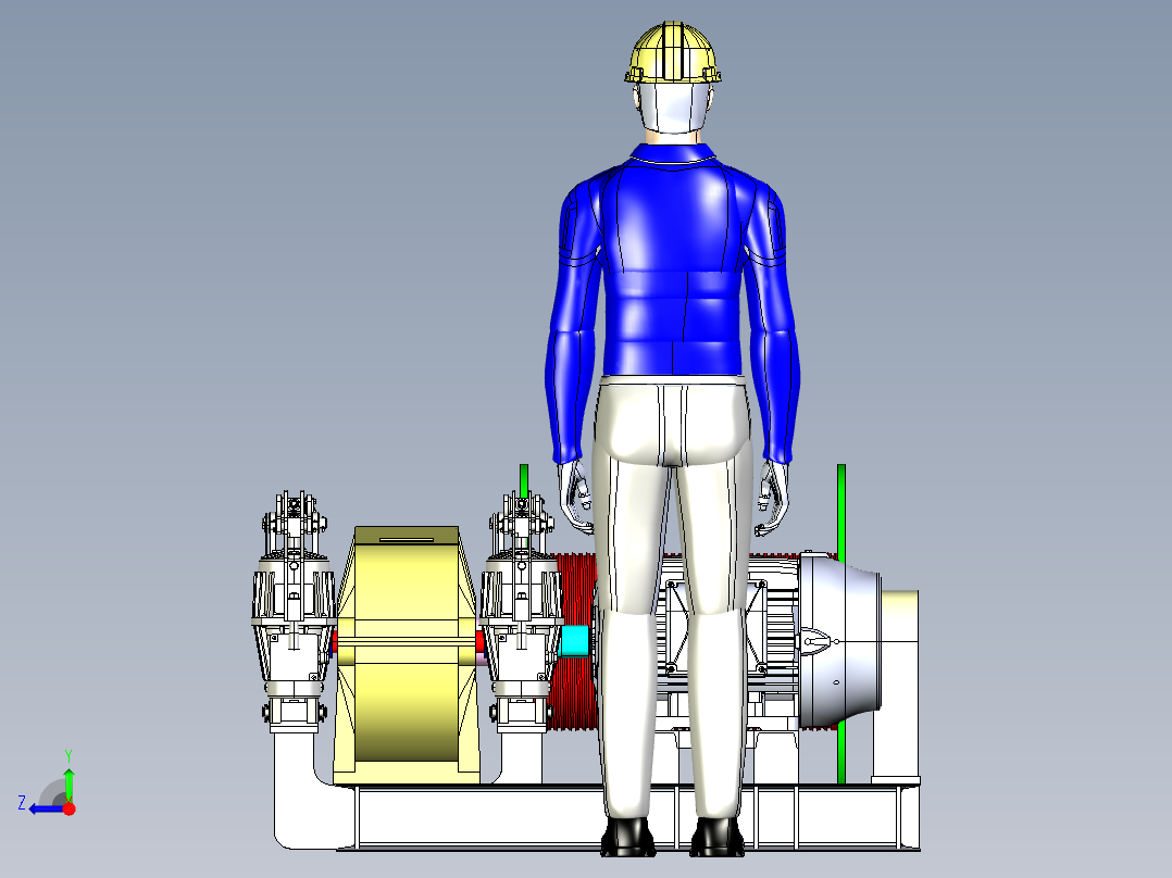 4吨电动绞车igs右视图
