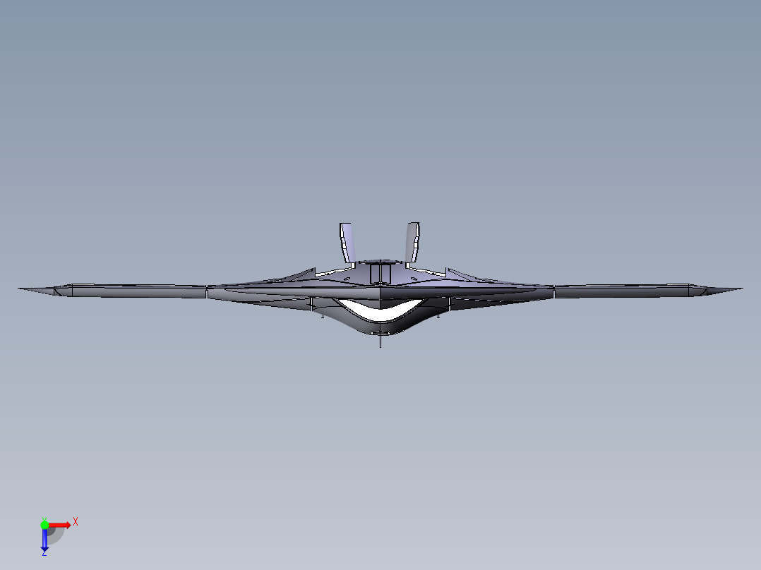 X-47B无人机俯视图