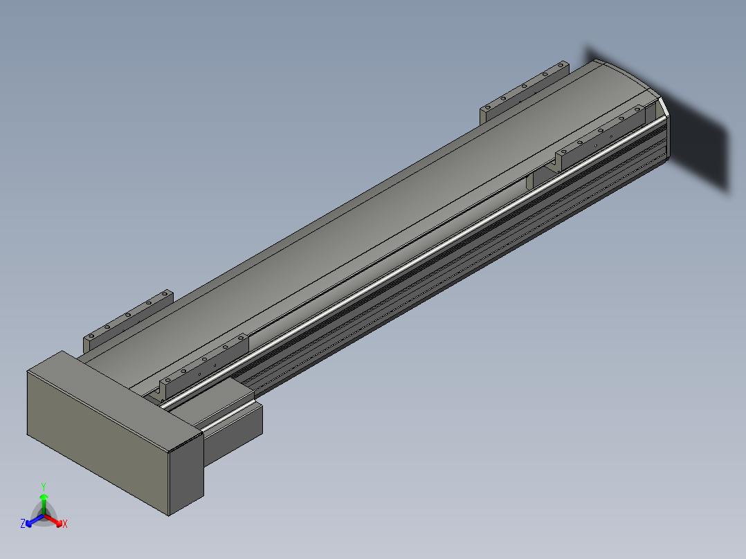 直线模组WG-LHA12-S550-L设计图纸