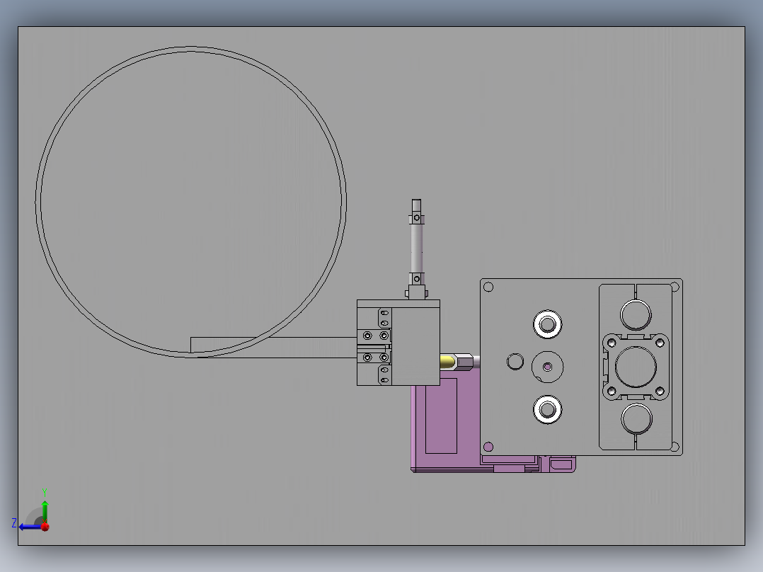振动料盘自动上料-送拧钉机构右视图