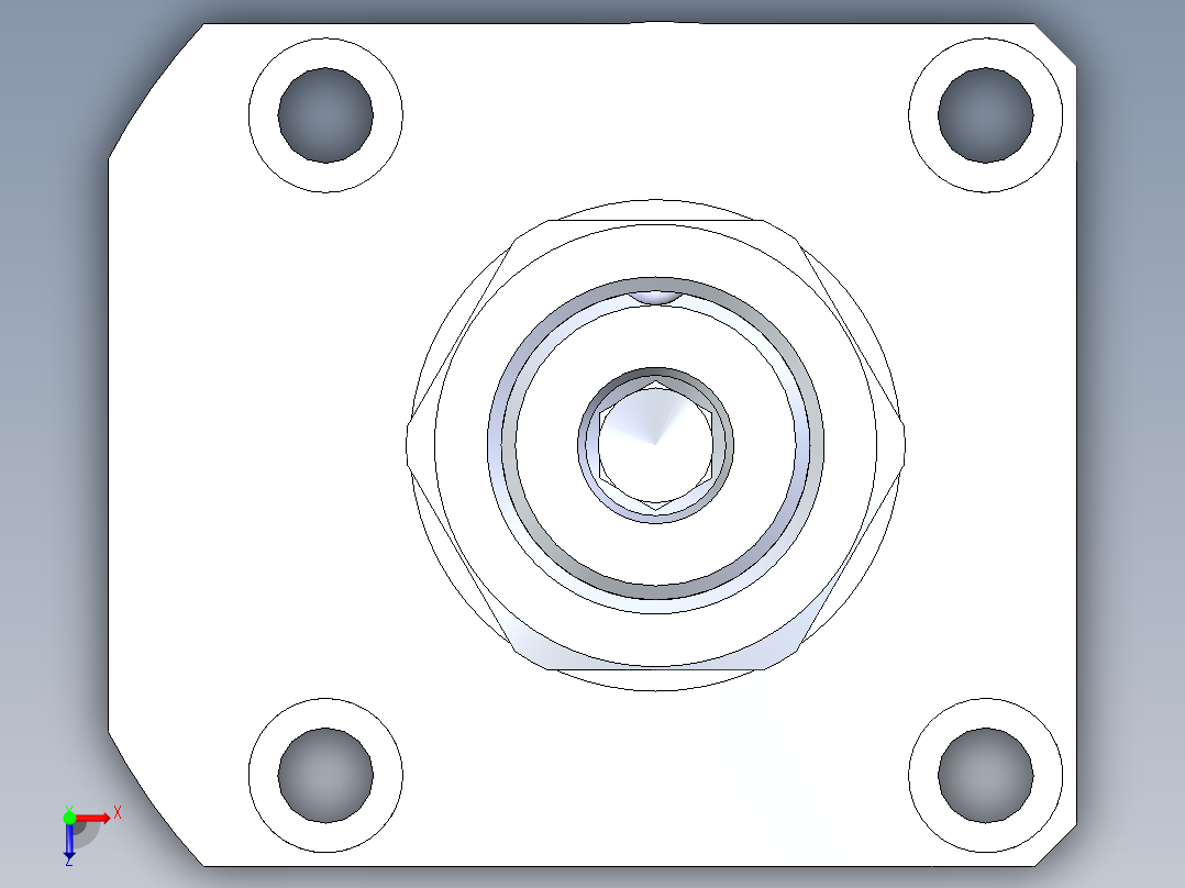 KOSMEKLHA0550-SL-Q20多系列多零件图纸模型俯视图