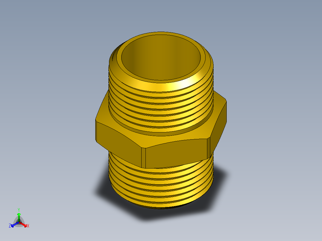 螺纹接头六角G3_4英寸